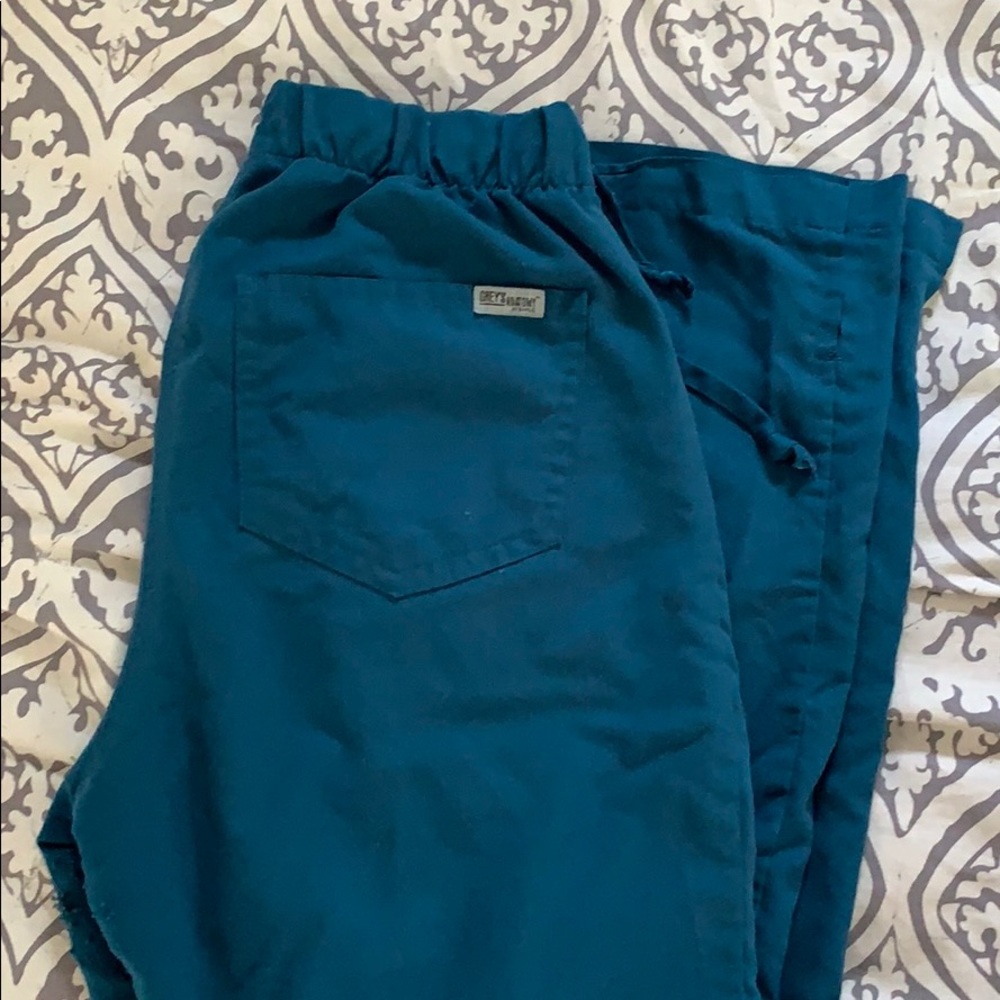 Caribbean blue scrub pants